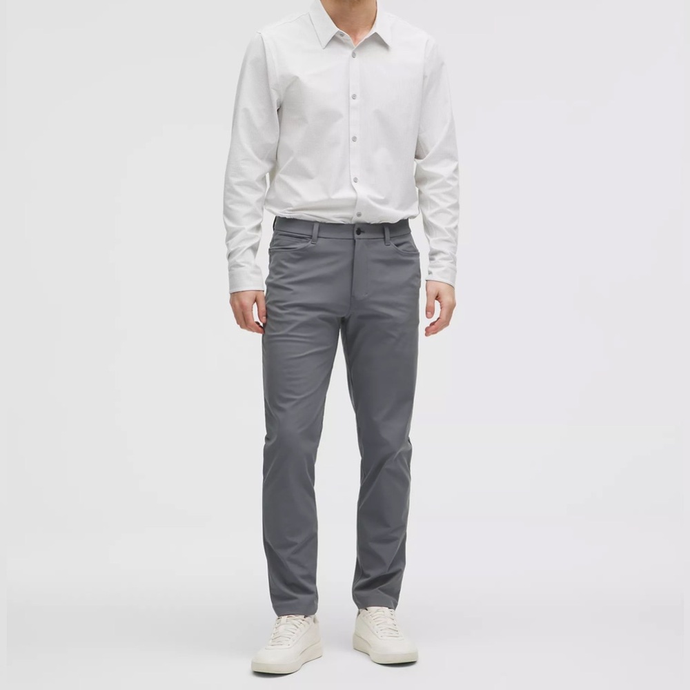 Lululemon Men’s Sz 30 Gray ABC Classic-fit 
Versatile 5-pocket Warpstreme Pants